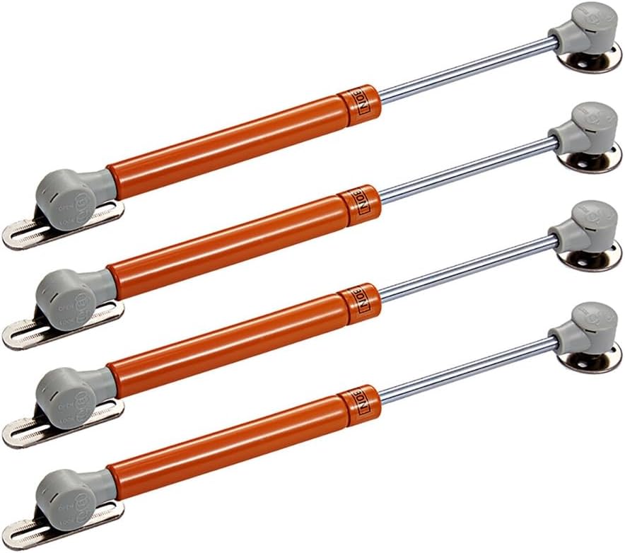 Cabinet Gas Spring Support Rod, Gas Struts Hydraulic Spring Pack of 4 20N-150N Multicolor(Orange Copper Core,150 N)
