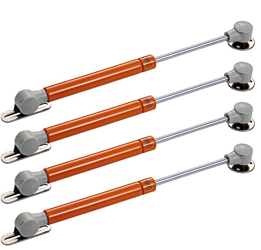 Bisagras de soporte de tapa de 150N con núcleo de cobre naranja, paquete de 4