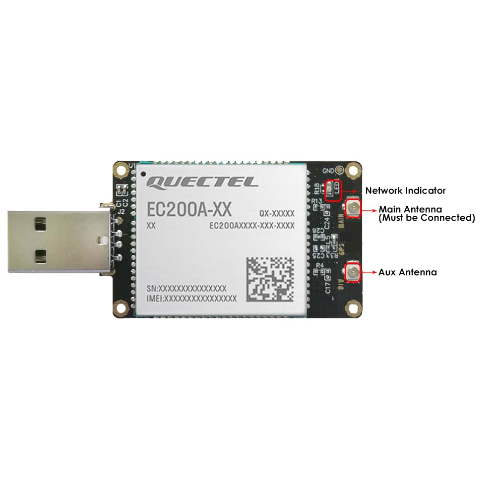 Amazon | EXVIST 4G LTE USBドングル Quectel EC200A-EU LTE Cat 4