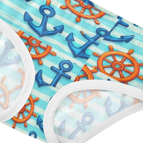Joisal Blue Anchors Stripes Toddler Girls Underwear 2t Cotton Girl Panties Cute Durable Underpants Briefs4