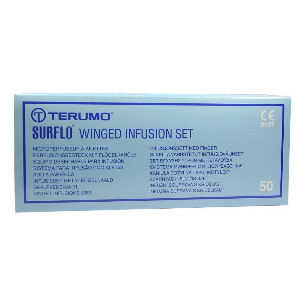 Surflo perfusion 23G bleu aiguille épicranienne microperfuseur intraveineux en boîte de 50