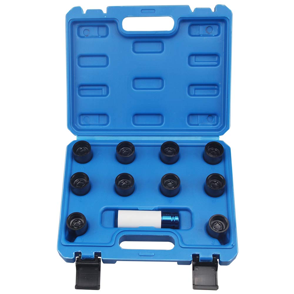 Amazon.com: UTMALL 11Pc Wheel Nut Stud Key Set Removal Lug Nuts
