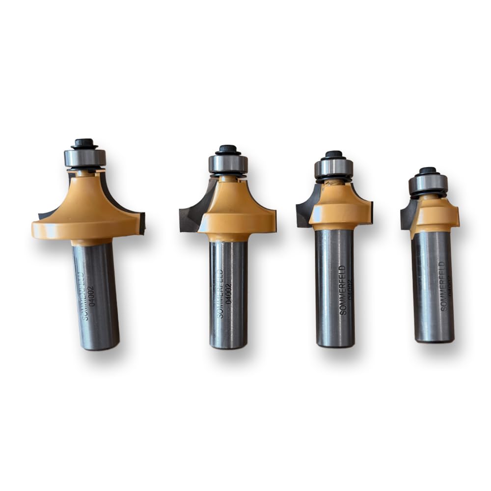 Sommerfeld's 4 Pc. Roundover Bit Set, 1/2-Inch Shank
