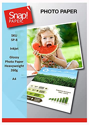 SNAP - Carta fotografica A4 glossy, 260 g/mq