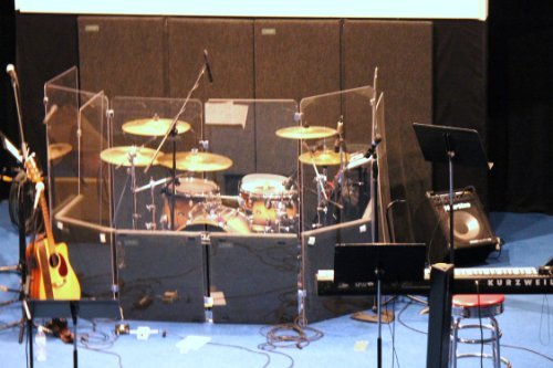 Drum Shield DS6 Chrome Hinges 6 Panels Full 1/4