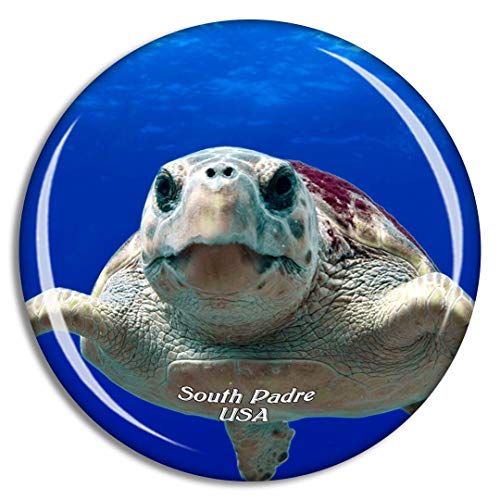 Weekino Usa America South Padre Island Turtle Fridge Magnet Travel Souvenir City Collection 3D Crystal Glass Gift Strong Refrigerator Sticker #TOP7
