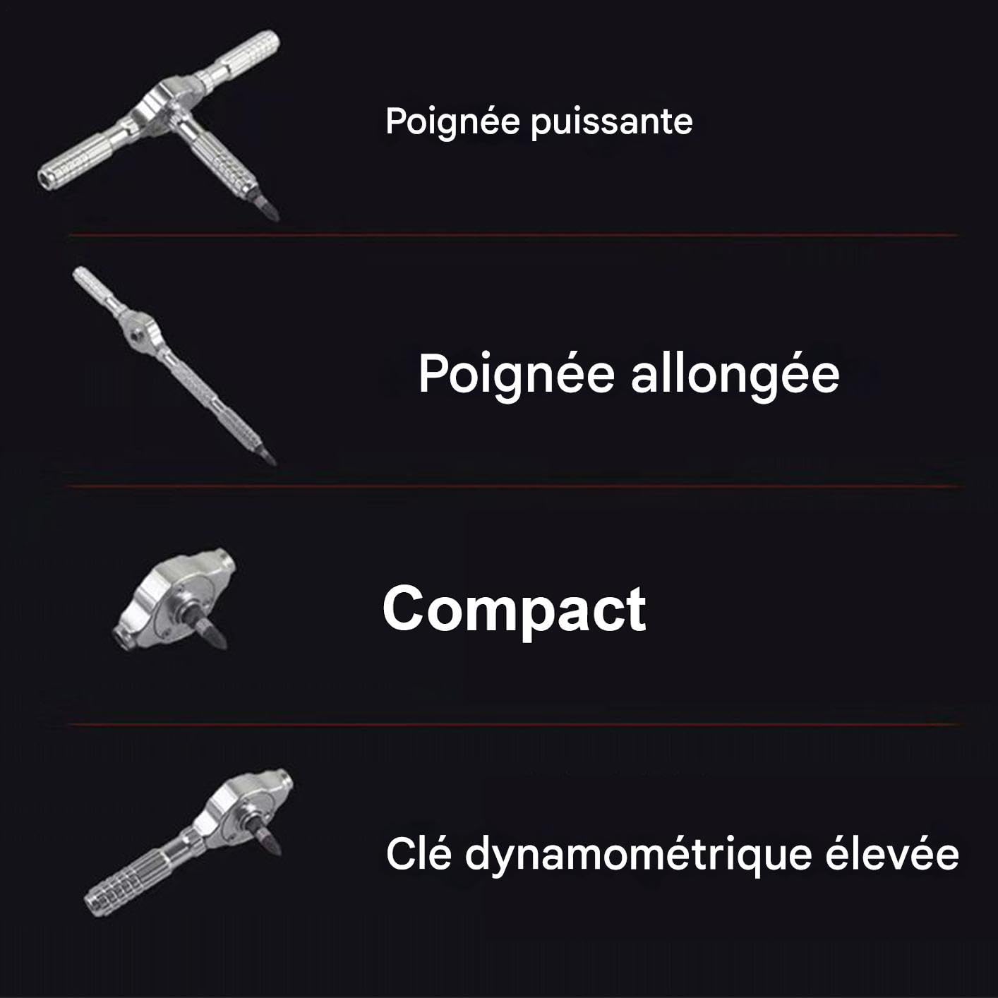 Kit Cliquet Kit d'outils de réparation de précision en acier allié haute
