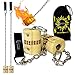 Produktbild Pro Feuer Poi (2x65mm Docht - Medium Flammen) Fire Poi +Reisetasche. Swinging Poi, Spinning Pois und Feuer Jonglieren für Anfänger und Profis.