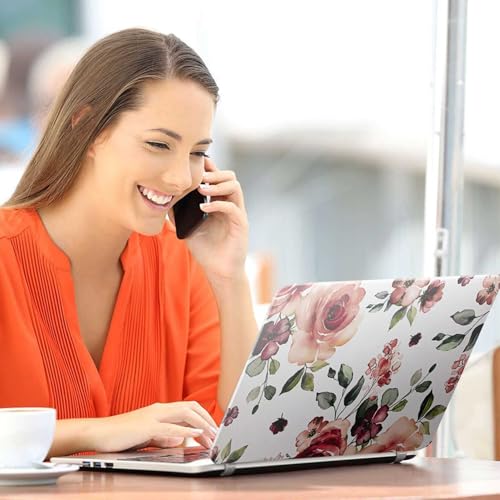 Image of Galaxsia Floral D37 Full Body Vinyl Laptop Skin /Sticker /Cover Upto 15.6 Inches Laptops Laminated-Removable-HD Quality Compatible for Hp-Dell-Sony-Lenovo-Asus etc.(15x10 Inches)