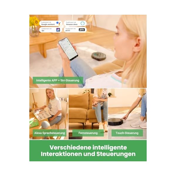 Vactidy Nimble T8 Saugroboter mit Wischfunktion mit 4000Pa Saugkraft, Wischroboter bis zu 150Min Laufzeit, Staubsauger Roboter mit Wischfunktion mit Upgraded GyroNav Tech, Saugroboter Tierhaare – Bild 5