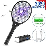 ⚡【Altamente Eficiente y Carga USB】--Nobebird matamoscas electrónica con un voltaje de salida de 3800V, puedes matar insectos e insectos fácilmente una vez que tocan la malla eléctrica. (como avispas, mosquitos y más). La batería de litio 18650 incorporada con capacidad de 1,200 mAh y carga USB hace que sea conveniente recargarla en cualquier momento, ya sea que esté en interiores o exteriores. Para el primer uso, cárguelo durante 3 ~ 5 horas antes de usar