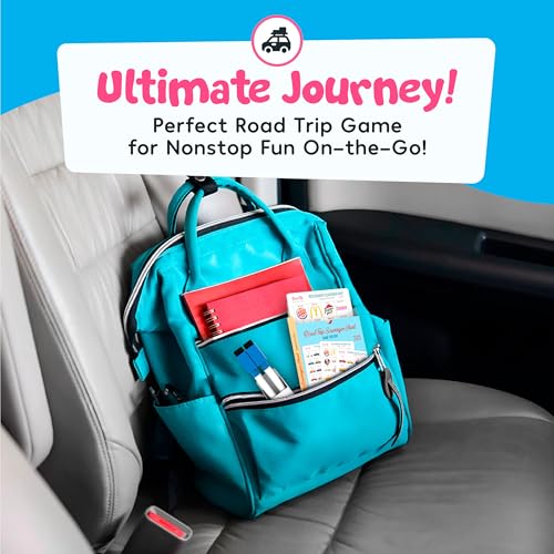 well balanced car bingo - road trip essentials car activities and games for kids ages 4-8