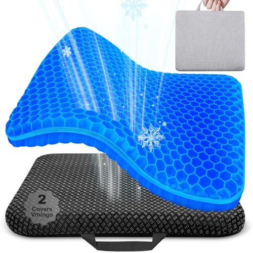 Vmingo Cuscino Gel Per Sedia,Cuscino antidecubito-Cuscino gel Elastico per Il Sostegno del...