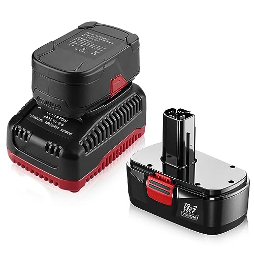 Vanon YT-VB-TB-1003-0002-2 2Pack 4.8Ah Replacement For Craftsman C-3 19.2V Battery And Charger 140152004 cover