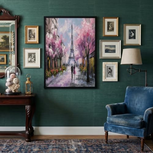 Tableau Tour Eiffel 80x120cm sans cadre pour decoration murale de salon