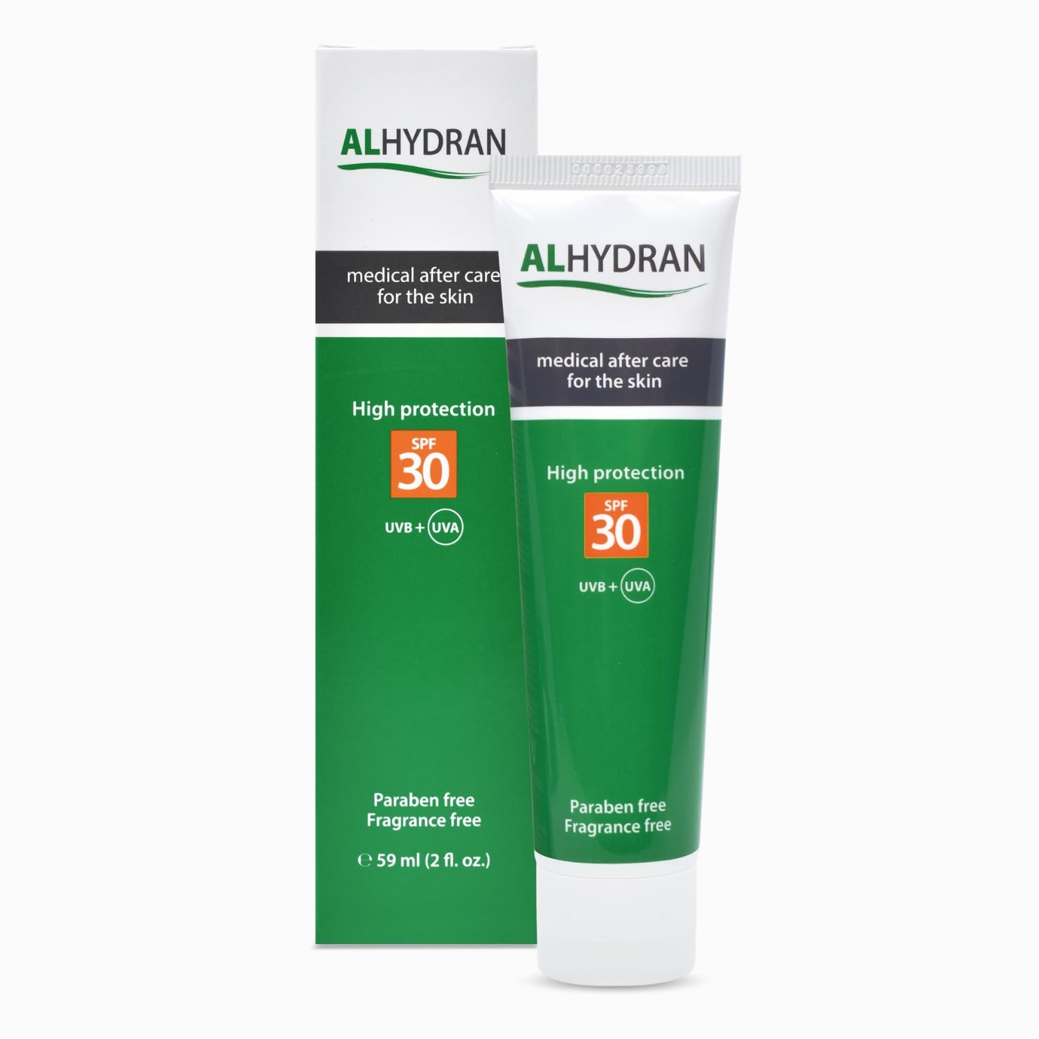 Alhydran SPF 30 | Advanced Skin Repair with added UV Protection | Cream for Damaged Skin, Burn, Scar, Eczema, Skin Reaction | 59ml