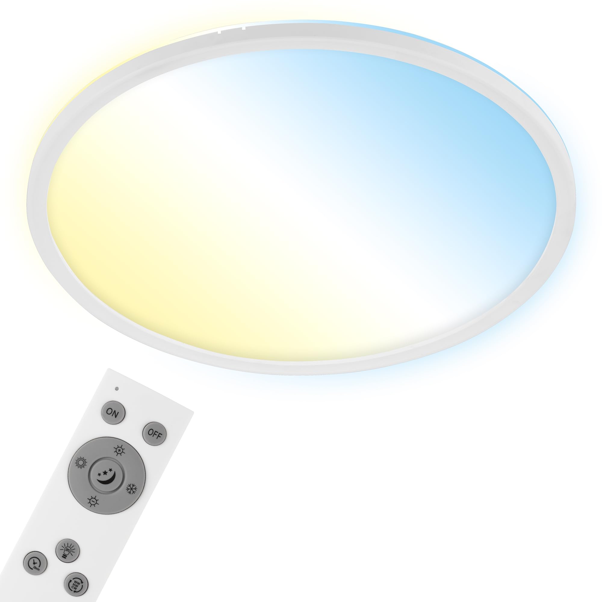 Briloner Led Ceiling Lamp Slim S Dimmable Cct White Ø 45 Cm