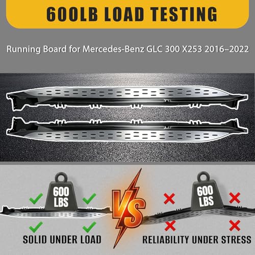Estribos Laterales para Mercedes-Benz GLC 300 X253 2016-2022 miniatura 5