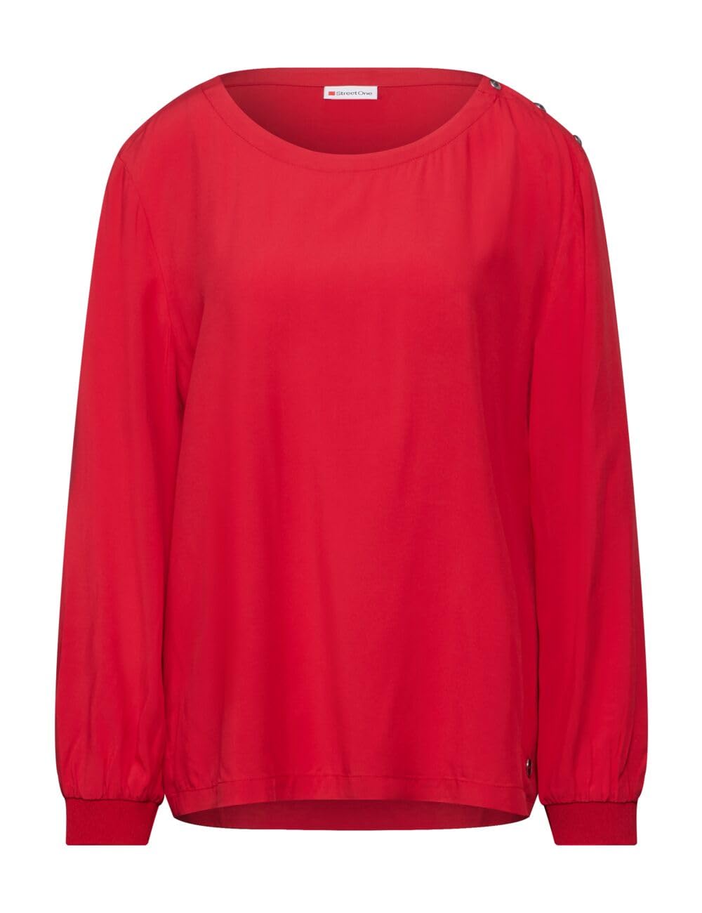 Street One Damen A345131 Bluse mit Knopf-Detail