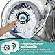 2 Stück Bodenwischer Ersatzbezug für Leifheit, Mop Ersatzkopf Kompatibel Mit Leifheit Clean Twist Disc Mop Systèmes, Wischmopp Kopf Ersatz Mikrofaser, Wischmop Ersatzteile für Alle Bodenarten