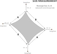 Vista 4 de AsterOutdoor - Toldo parasol rectangular de 12 x 16 pies, Toldo con bloqueador ultravioleta para patio, patio trasero, césped, jardín, actividades