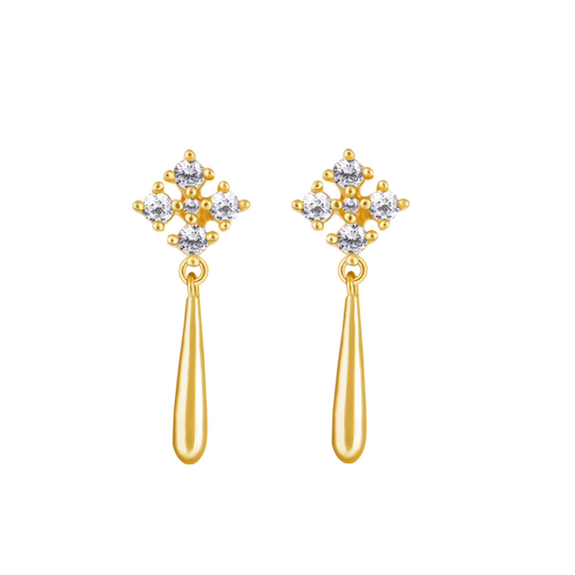 GIVA 925 Silver Golden Classy Drop Earrings | Drops to Gift Women & Girls | With Certificate of Authenticity and 925 Stamp | 6 Month Warranty* (B0B88MQYR4) Amazon Price History, Amazon Price Tracker