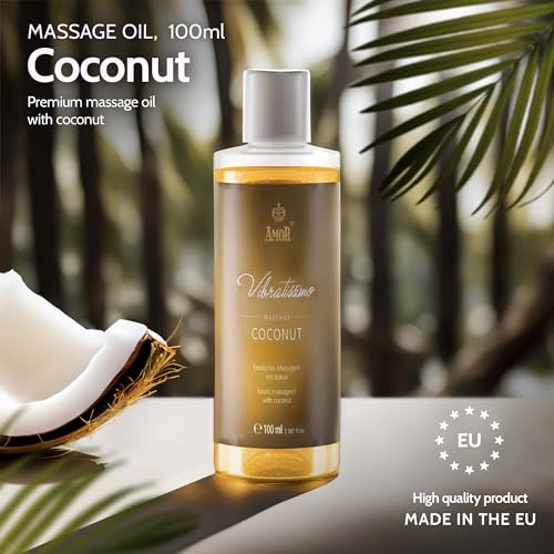 Vibratissimo “Coconut” - Exotic Massage Oil with Coconut, Love Oil, Erotic Oil, 100 ml - Image 3