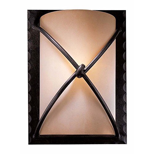 Black Friday - 70% OFF Minka Lavery 1972-138 1 Light Wall Sconce with Rustic Scavo Shade from The Aspen