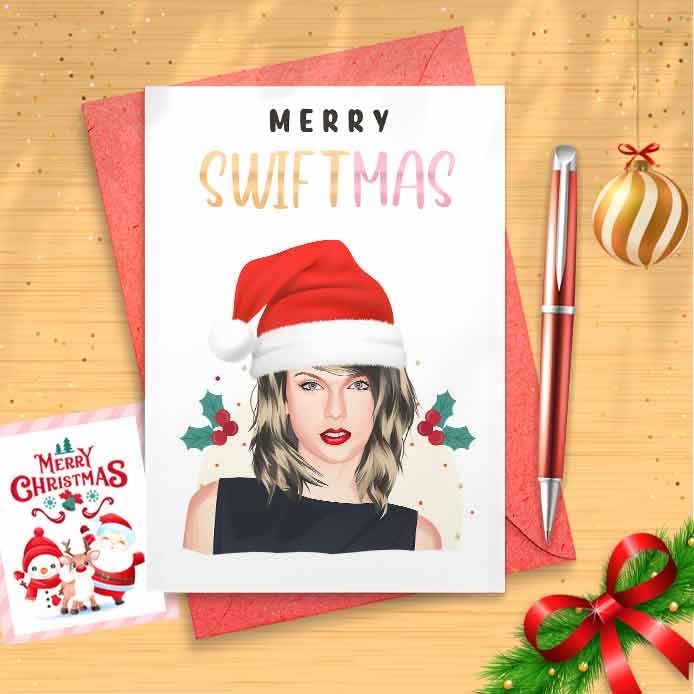 Merry Christmas Card! Inspired Parody Funny Christmas Card for Daughter, Swiftie Christmas Card, Folklore for Her, Funny Holidays, Humor [00419]