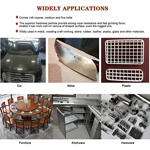 18 Pcs 1 Inch X 30 Inch Replacement Sanding Belts For Air/Electirc Belt Sander, 3 Each Of 80 120 240 400 800 1000 Grits, Best For Woodworking, Plastics, Fiberglass And Metal Grinding & Polishing #TOP4