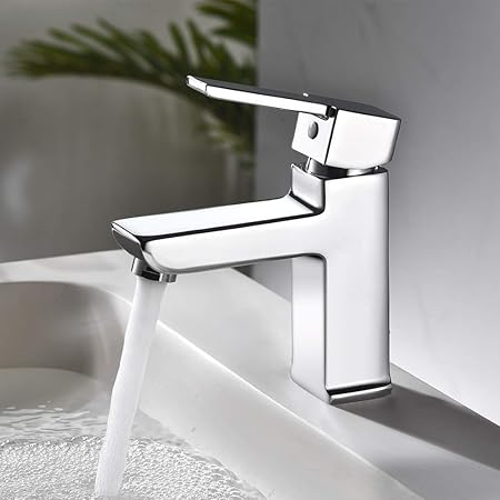Rubinetto Lavabo Con Maniglia Medica Ibergrif - Miscelatore Bagno Cromo
