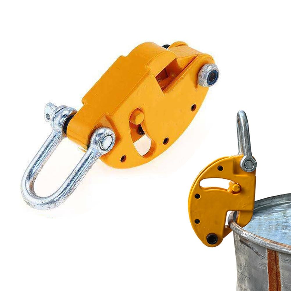 Pinza di sollevamento per fusti di petrolio, pinze per fusti di petrolio, gancio di sollevamento per fusti di petrolio, attrezzatura di sollevamento per movimentazione, capacità di 660 libbre
