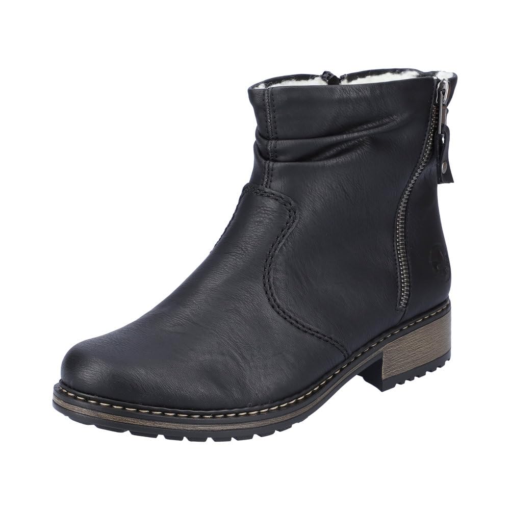 Rieker Z6841-01 Damen Winterstiefel Synthetik schwarz schwarz