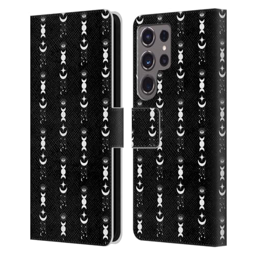 Carcasa de cuero Samsung Galaxy S24 Ultra para amantes del arte astronómico
