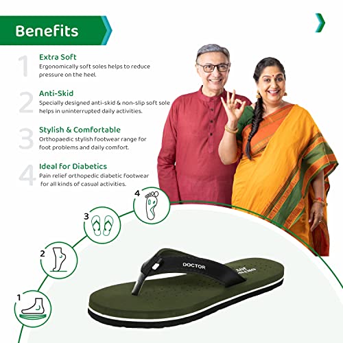 Image of ORTHO JOY Extra soft women's orthopaedic comfort fit slippers for women's daily use