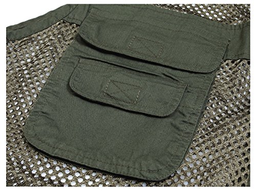 Image of Kedera Men's Safari Fishing Vest Summer Outdoor Mesh Work Journalist's Vest Jacket