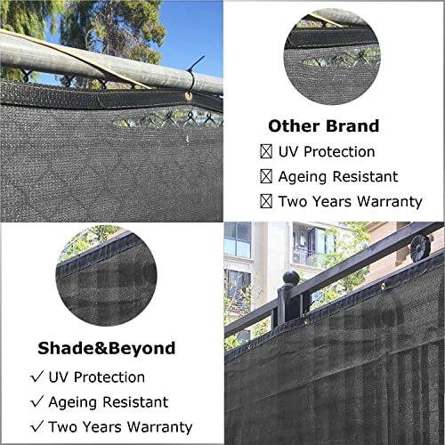 Shade&Beyond 4' X 50' Fence Privacy Screen Black Heavy Duty 150 Gsm Fencing Mesh Shade Net Cover For Wall Garden Yard Backyard Indoor Outdoor Home Decoration #TOP3