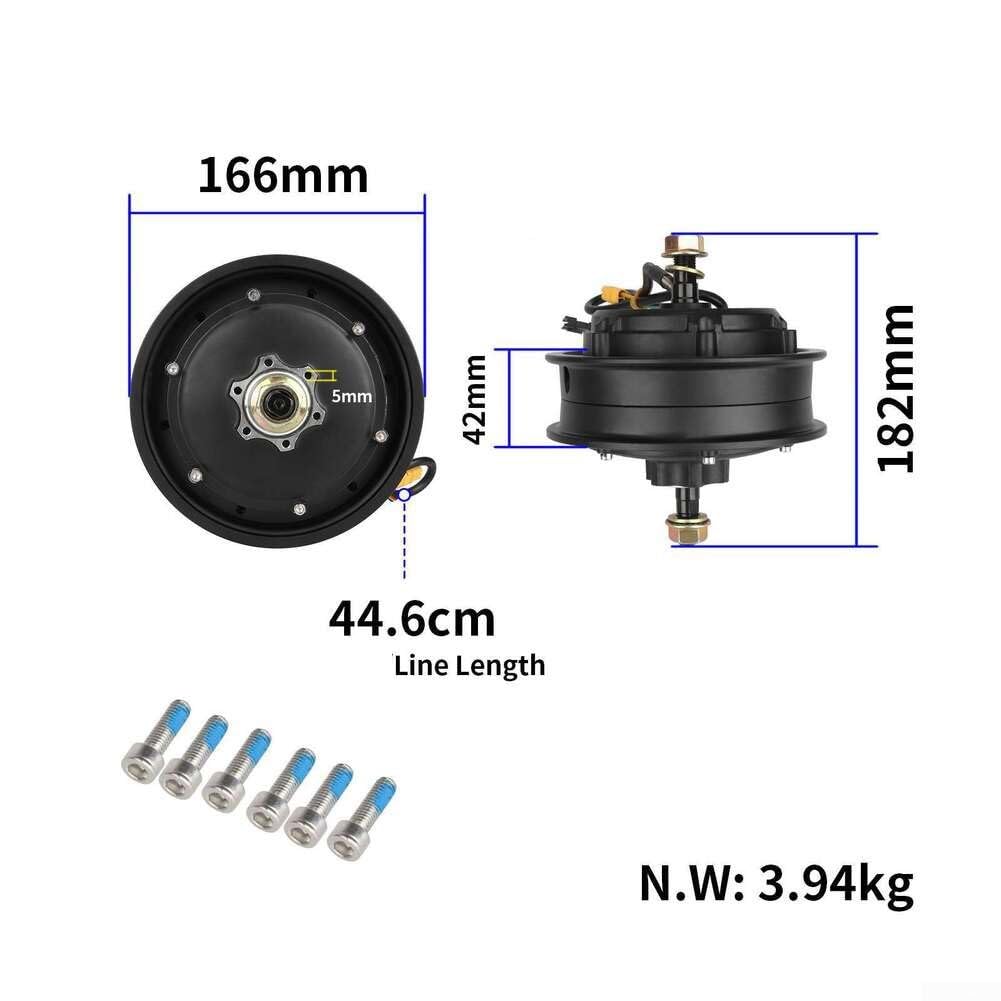 Moteur de roue arrière de scooter électrique, pour KUKIRIN pour G2 Master en alliage d'aluminium de remplacement du moteur de roue arrière