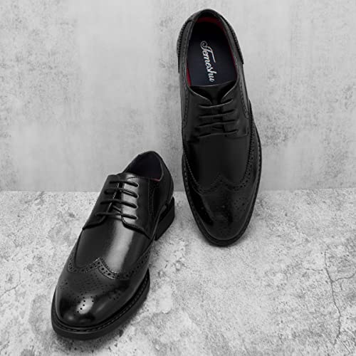 Image of Temeshu Men's Dress Shoes Casual Oxford Shoes Business Formal Shoes