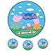 Tortenaufleger Geburtstag Tortenbild Zuckerbild Oblate Motiv: Peppa Pig 01 (Oblatenpapier)