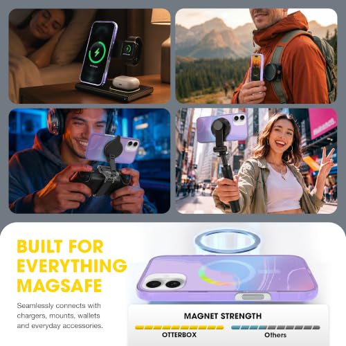 Image of OtterBox iPhone 16 Plus - Symmetry Series MagSafe Case - Galactic Dreaming | 3X Military Drop Protection - Slim - Shockproof - Pocket-Friendly - Raised Edges - Anchor Points - Non-Retail Packaging