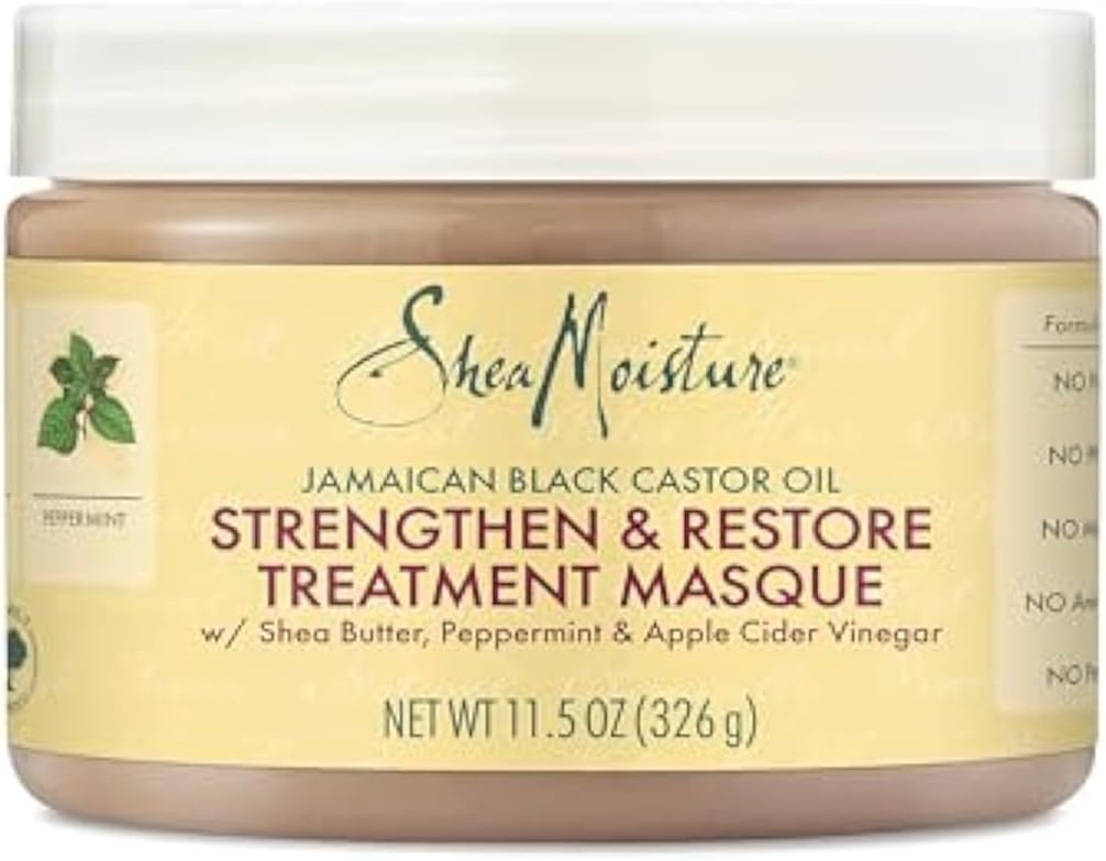 Shea Moisture Jamaican Black Castor Oil Strengthen And Restore Treatment Masque, 340 g