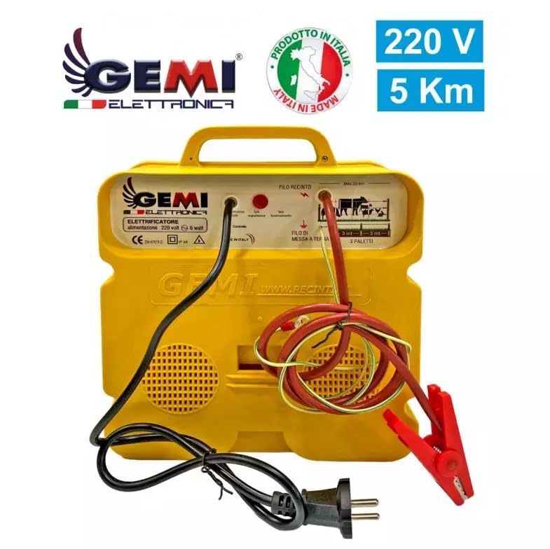 Gemi Elettronica Elettrificatore Depotenziato 220V per Recinzioni Animali Domestici