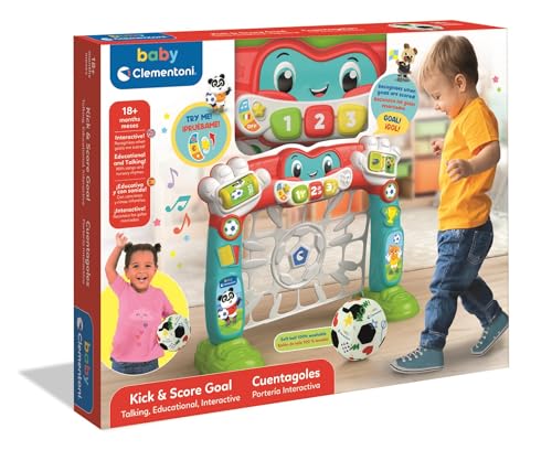 Portería con sensor Clementoni que enseña letras y números a bebés 2