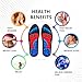 Magnetic Insoles, 1 Pair Shoe Insoles for Acupressure, Magnetic Insoles for Men and Women, Reflexology Orthopedic Insoles Plantar Fasciitis Foot Health Care (Black, 40-43)