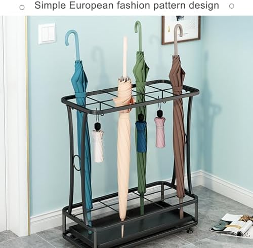 Large Metal Umbrella Stand Heavy Duty Design for Office School Hotel Square Indoor Storage with High Capacity and Stylish.