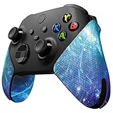 eXtremeRate PlayVital Griffe Aufkleber Anti-Rutsche Professionale Griffpolster Sticker Skin für Xbox Series X/Xbox Series S Controller(Blauer Nebel)