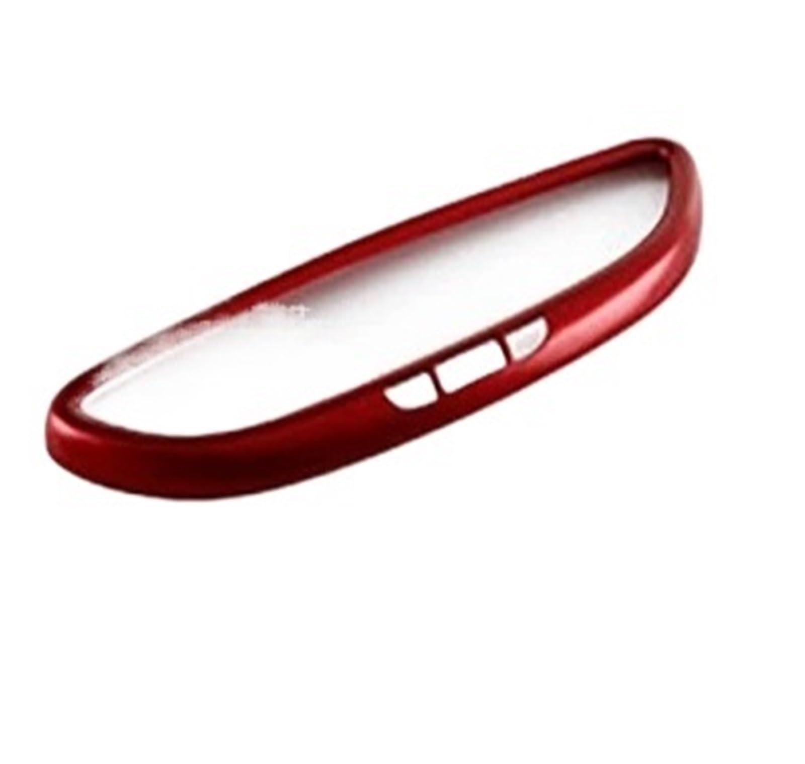 Interior Mouldings for Cayenne for Macan for Panamera Car Rearview Mirror Decorative Cover Frame Accessories Modified Interior Stickers Car Accessory(Style B Red)