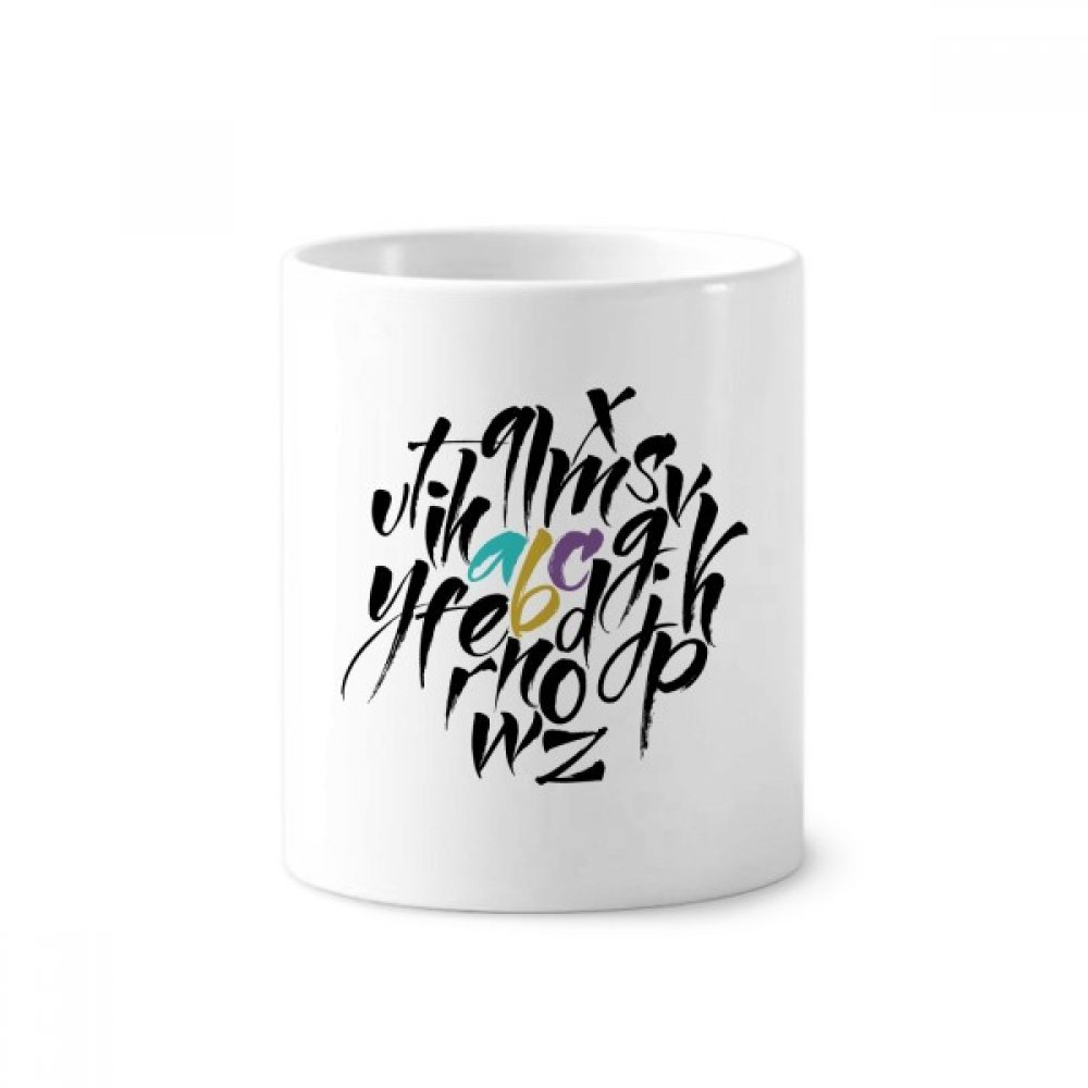 Tasse blanche en céramique DIYthinker de 350ml avec motif de citation A à Z - 3
