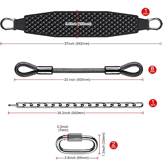 Dolibest Pull-Up Assistance Bands,Heavy Duty Multi-Function Resistance Bands for Chin-up, Dipping Belt for Weight Lifting, Stretch Resistance Bands, Suitable for Men and Women (600LB)